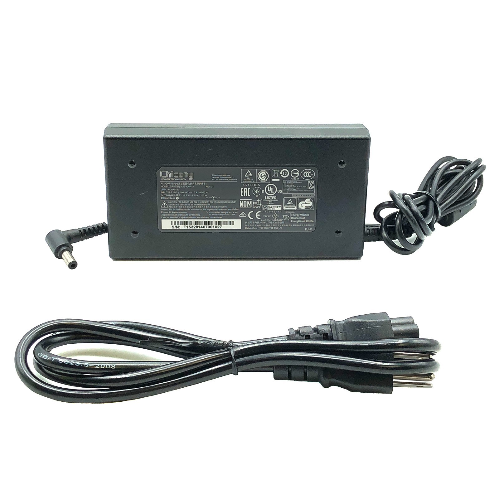 Original Chicony AC Adapter A12-120P1A Laptop Charger A120A012L 5.5mm