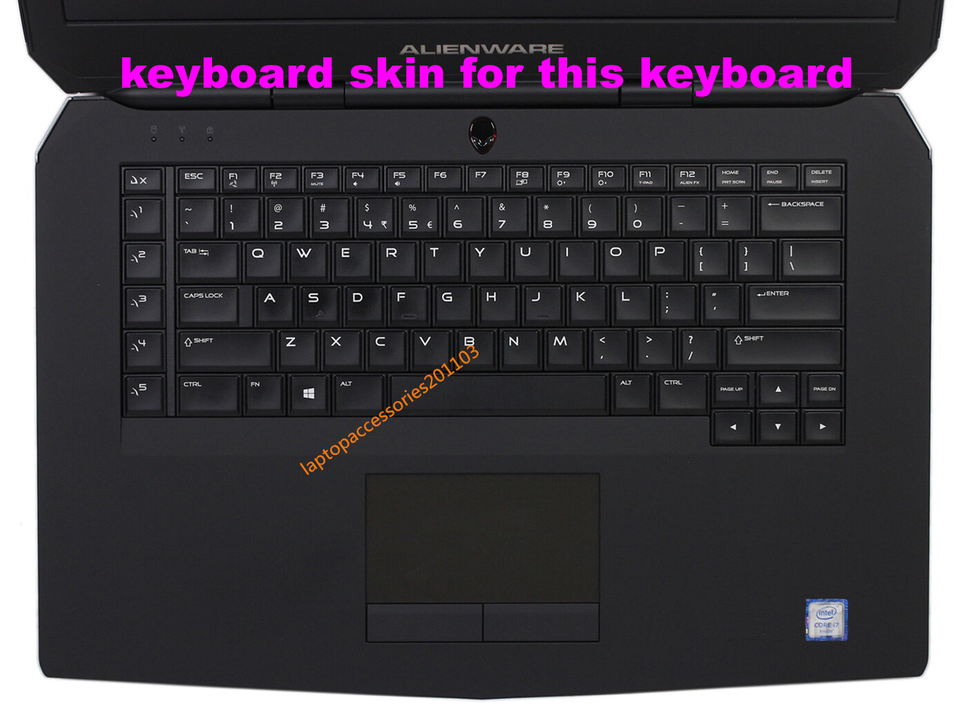 US Keyboard Skin Cover for Dell Alienware 15,Alienware 15 R2 R3 R4 P42F P69F