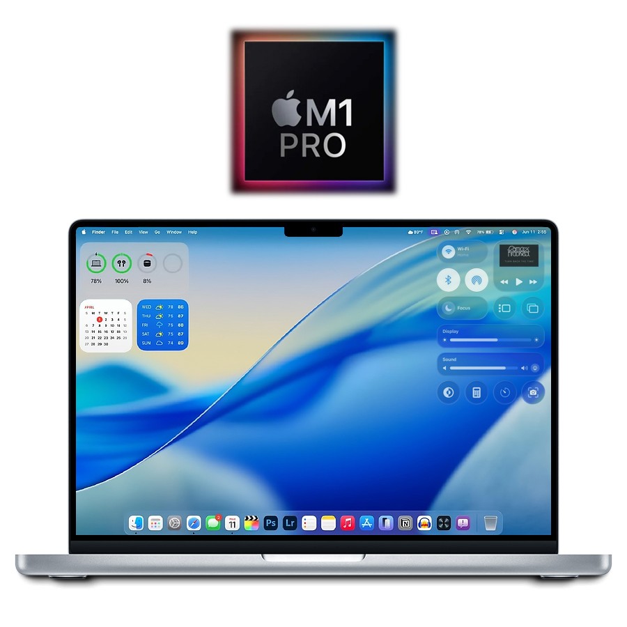 2021 Apple 90%+ M1 Pro MacBook Pro 14″ 16GB/512GB – (Silver) A2442 w/Warranty