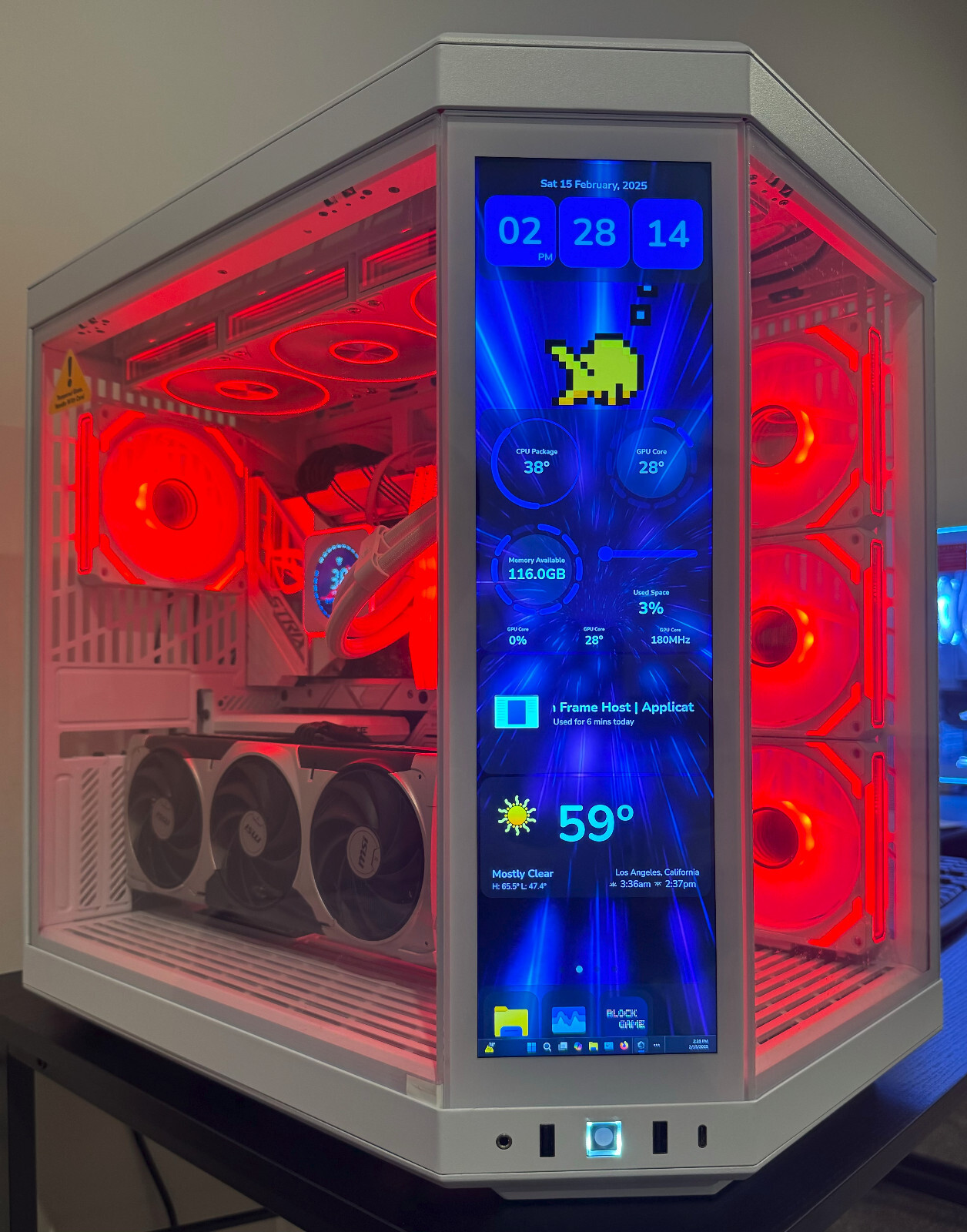 RTX 5080 CUSTOM BUILT GAMING PC – RYZEN 9800X3D 64GB DDR5 4TB SSD WHITE BUILD