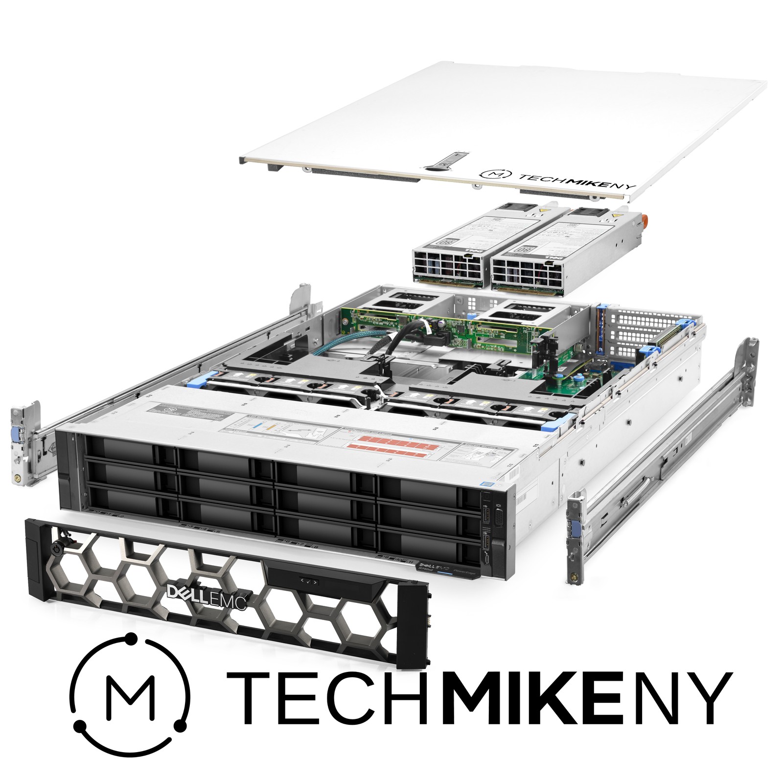 Dell PowerEdge R740xd Server 12B LFF 2.10Ghz 48-Core 16GB RAM +14x Caddies Rails