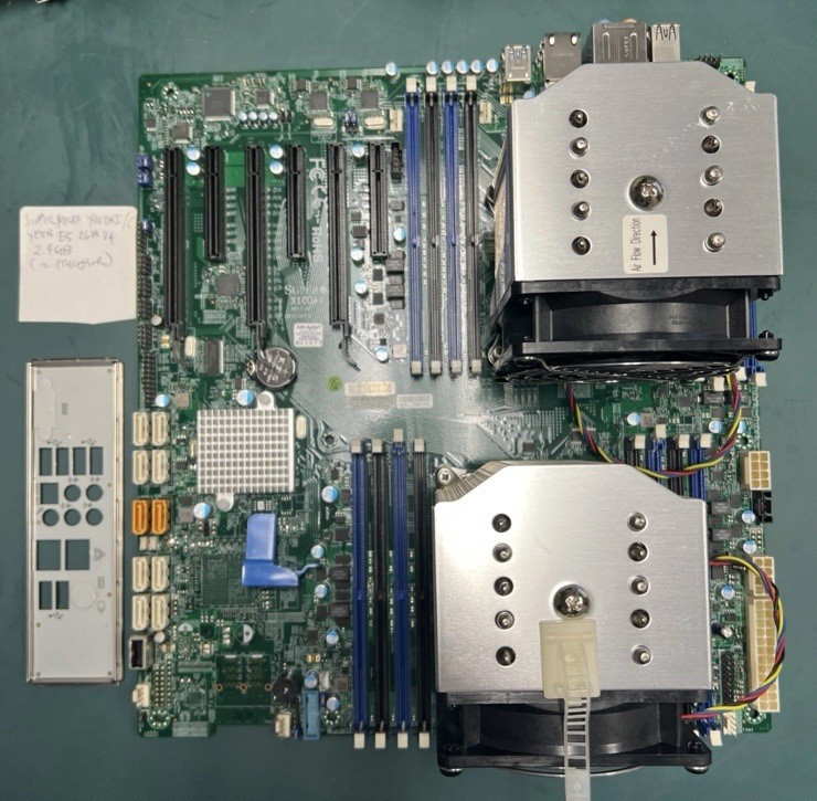 SUPERMICRO X10DAi (X10DAi/C) Dual LGA Motherboard – 2x E5-2680 V4 CPU W/ SHIELD