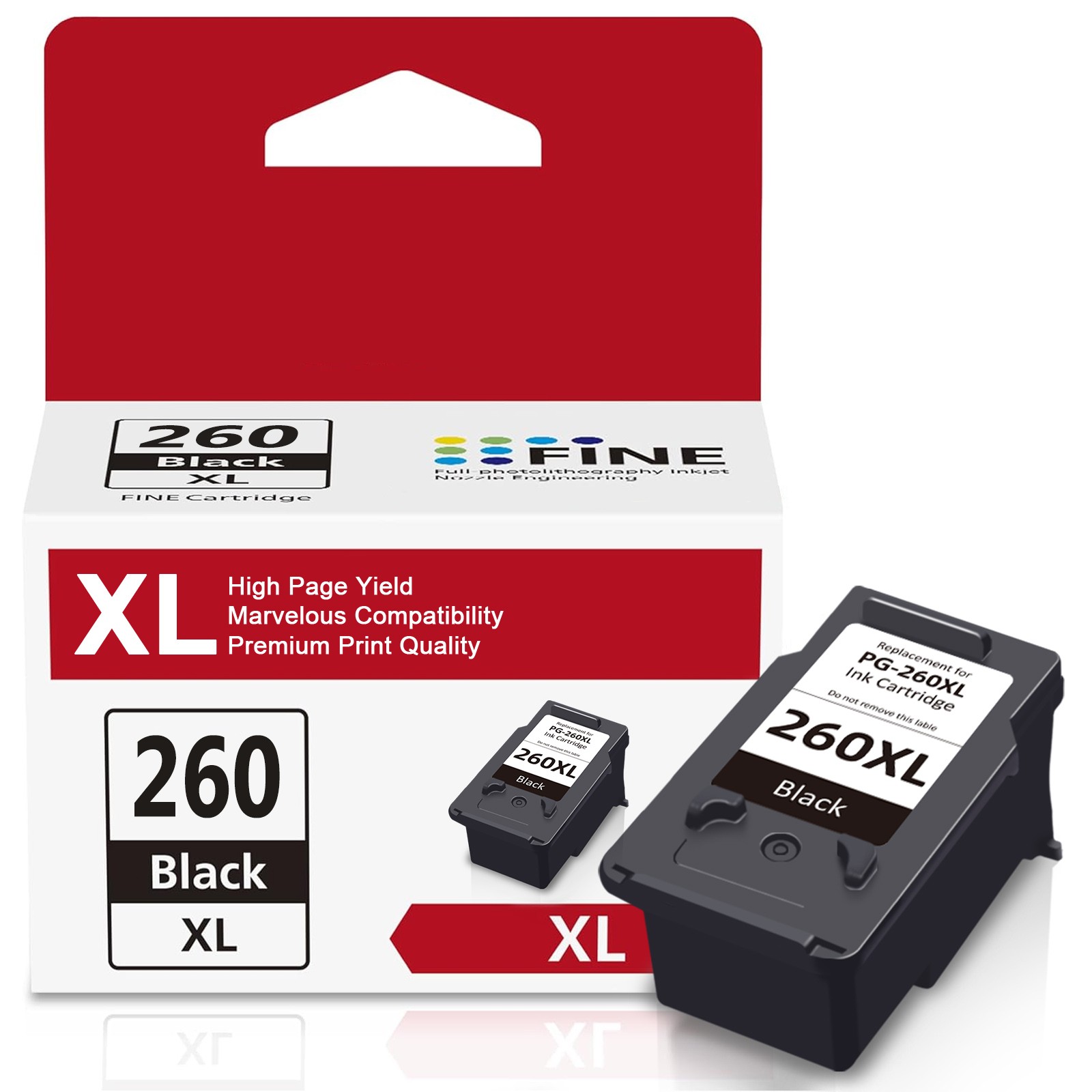 PG-260XL CL-261XL Ink Cartridge Compatible for Canon PIXMA TS5320 TS6420 TR7020