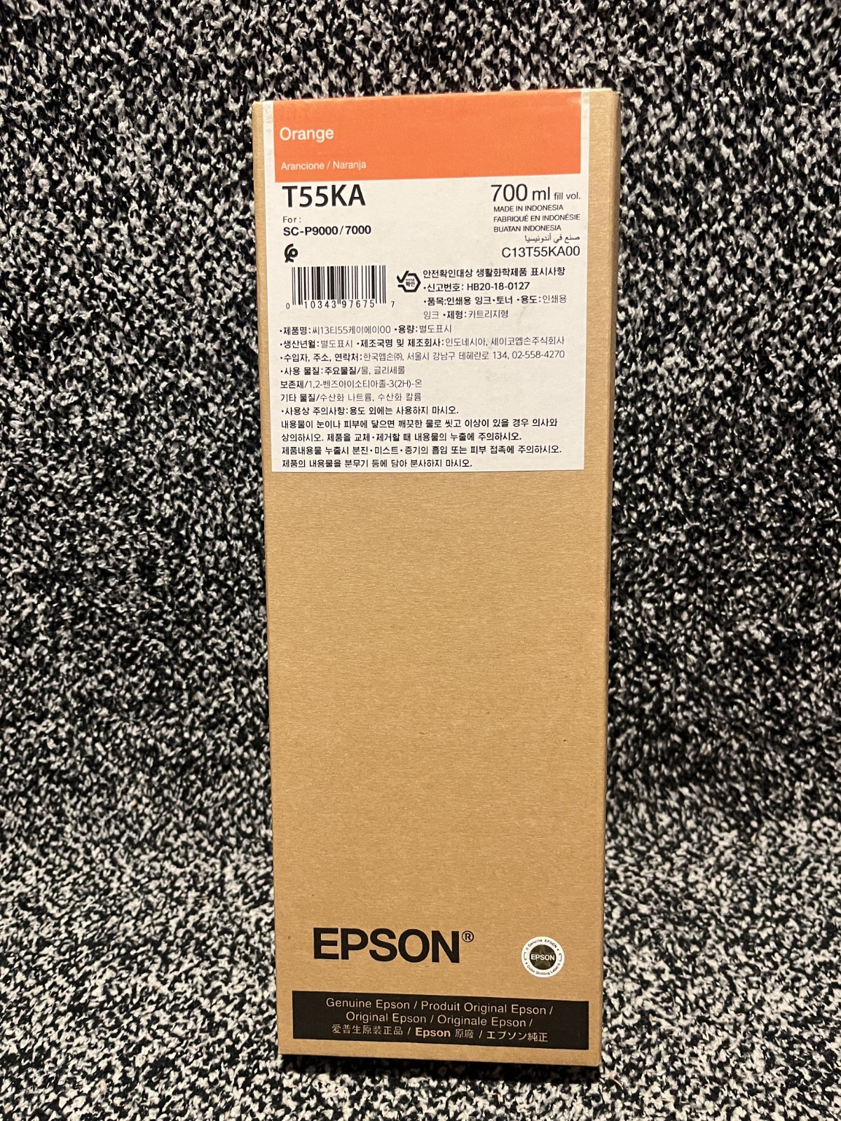 Genuine Epson T55KA Ink Cartridge Orange 7000/9000 Series Printers June 2027