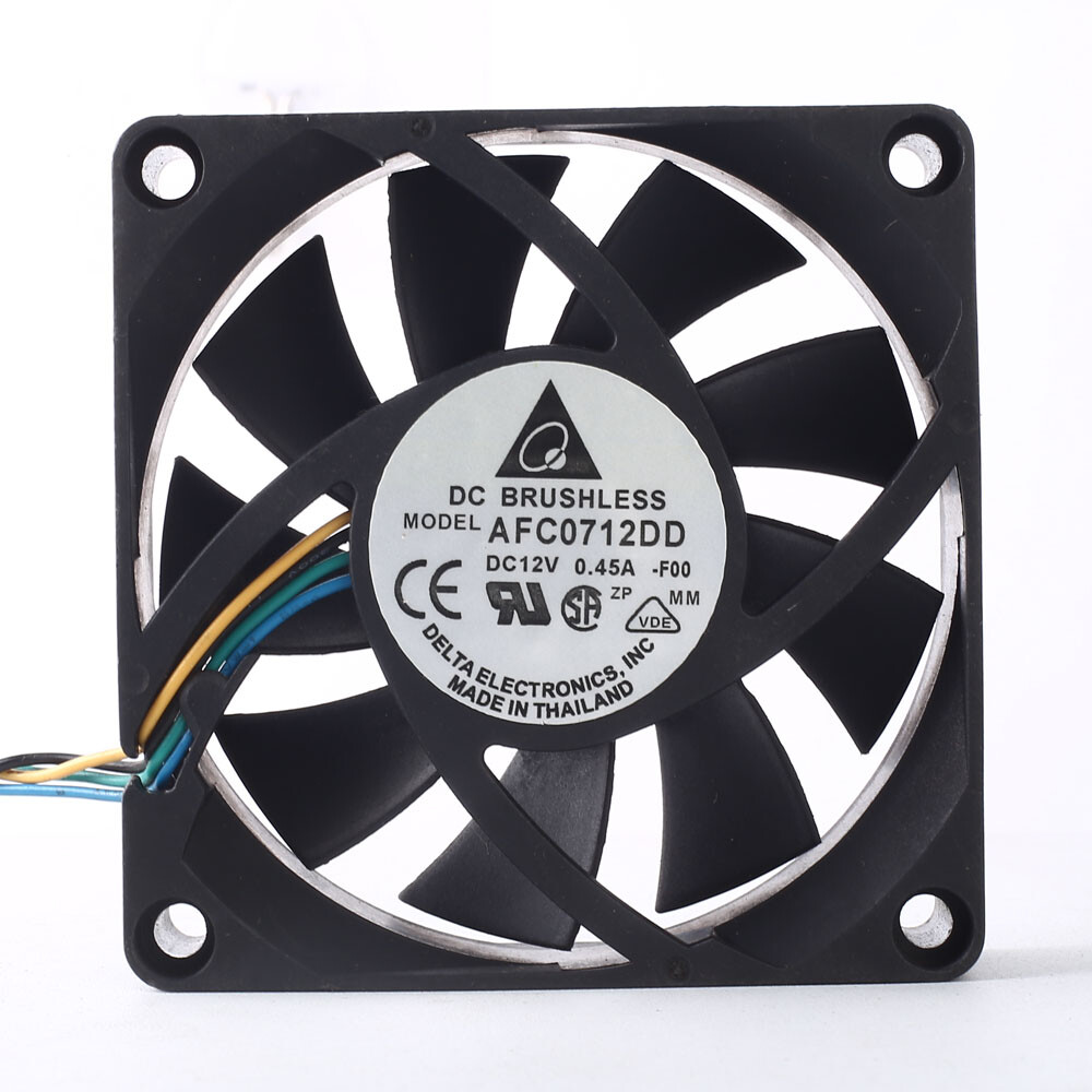 Delta AFC0712DD Fan 70*70*20mm 12V 0.45A 4Pin