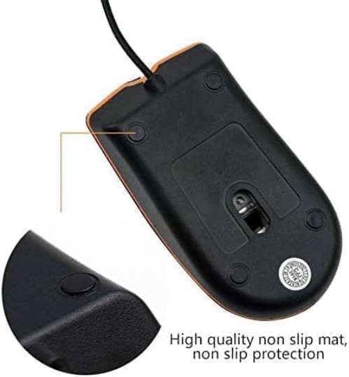 Wired mini Mouse, USB Wired Computer Mice for Right or Left Hand, Ergonomic C…