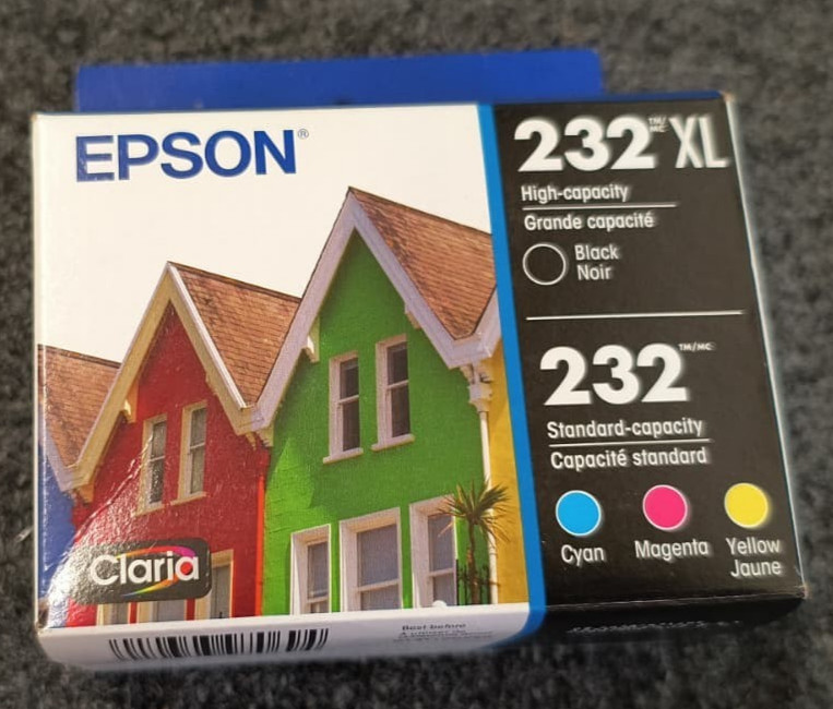 Epson 232XL/232 Ink Cartridge Black/Tri-Color Exp: 05.2028 – New ,P1