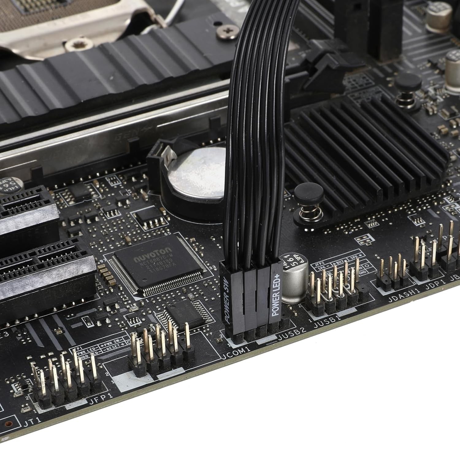 Motherboard Front Panel Extension Cables, Front Panel Connector, 24awg Flat Ribb