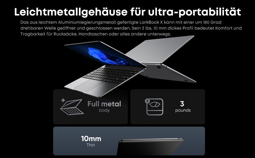 CHUWI 14.1″ Touchscreen Laptop Intel Celeron N5100 8GB+256GB SSD Windows 11