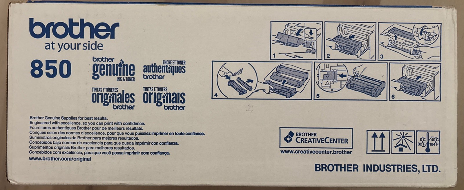 Genuine OEM Brother TN850 Black High Yield Toner Cartridge-Sealed Box NEW