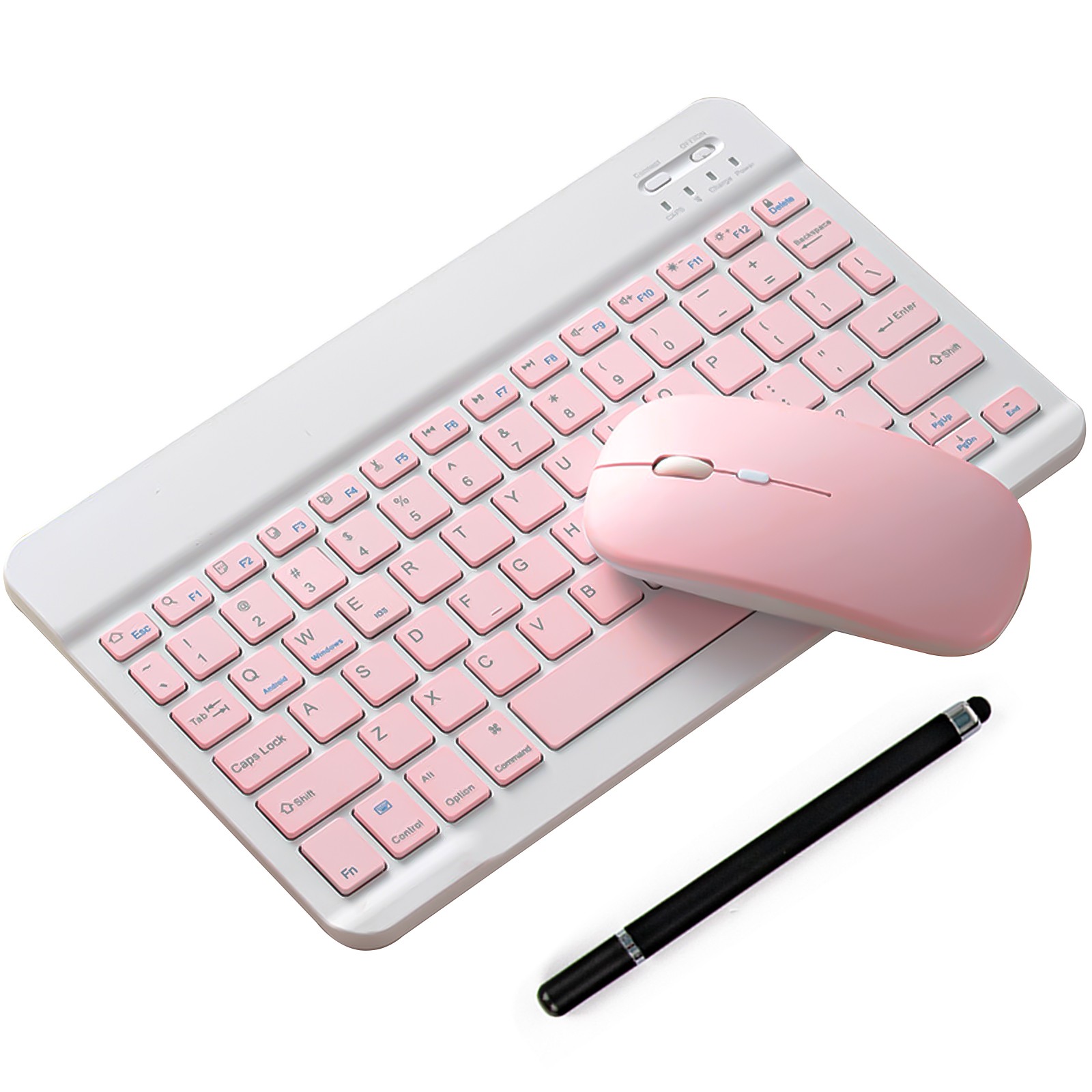 Bluetooth Keyboard & Mouse Combo for iPad iPhone iOS 13/Samsung/Android/Window