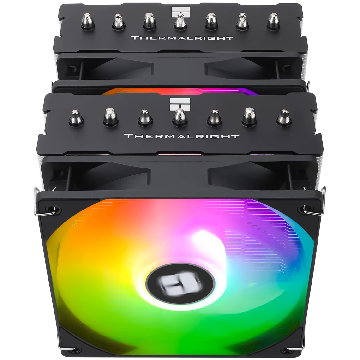 High Performance CPU Cooler – 7 Heat Pipes, 1500 RPM Fans, Silent Operation