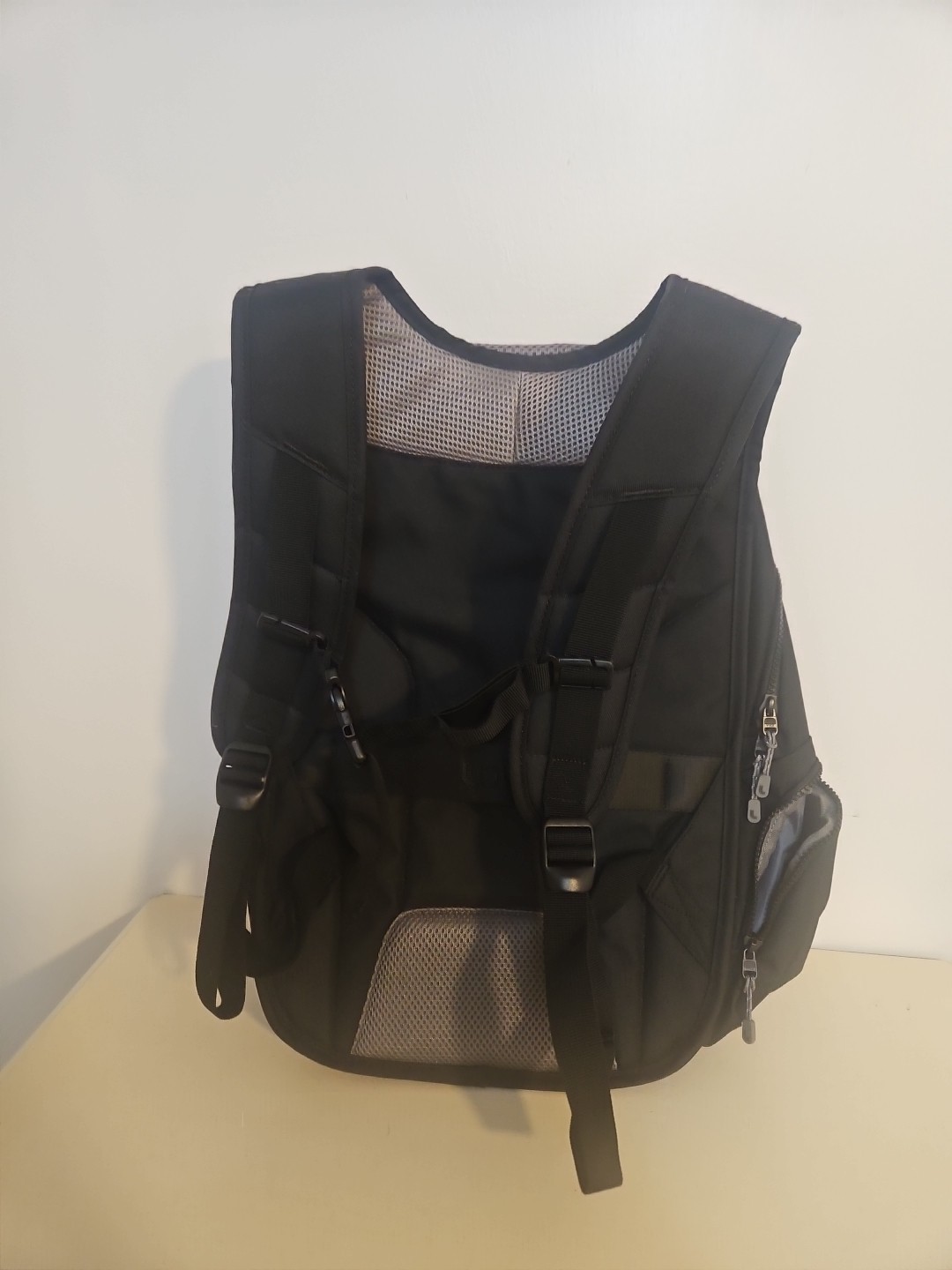 Lole Quilted Laptop Backpack Bag – Black – Fits 17 in. – Padded – Luggage Strap