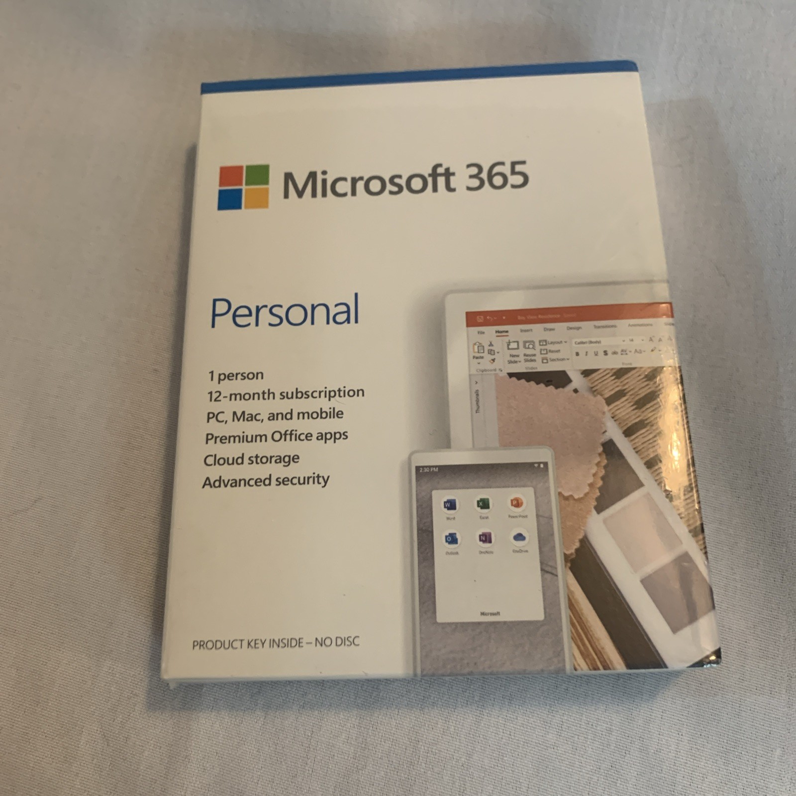 Microsoft 365 Personal 1 User 12-Month Subscription Brand New Sealed QQ2-01024