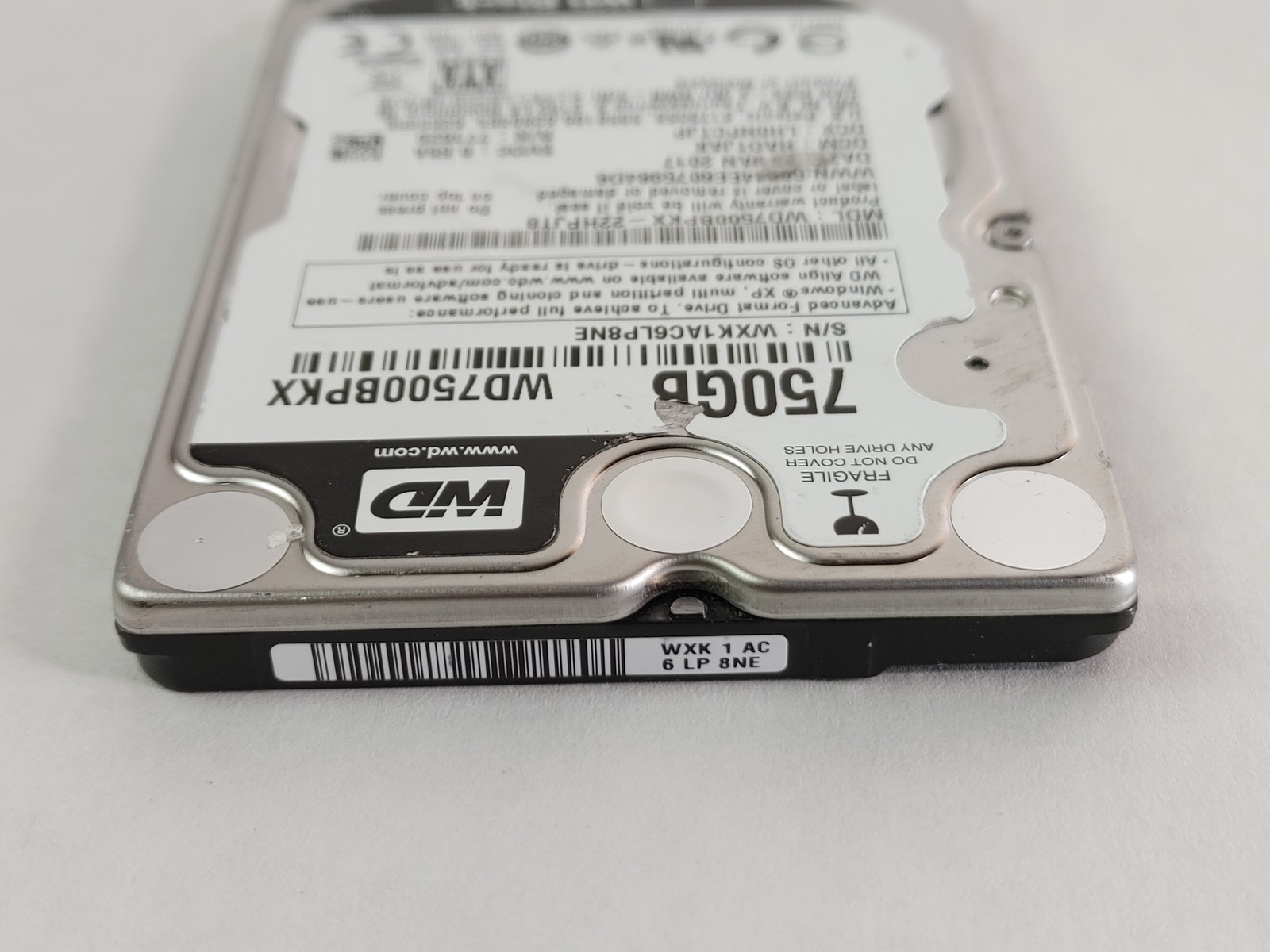 Western Digital WD Black WD7500BPKX 750GB 2.5″ SATA III Laptop Hard Drive