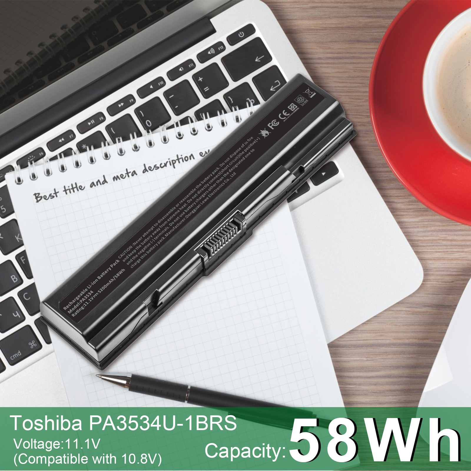 LOT Battery PA3534U-1BRS For Toshiba Satellite PA3727U-1BRS PA3533U-1BRS 5200mAh