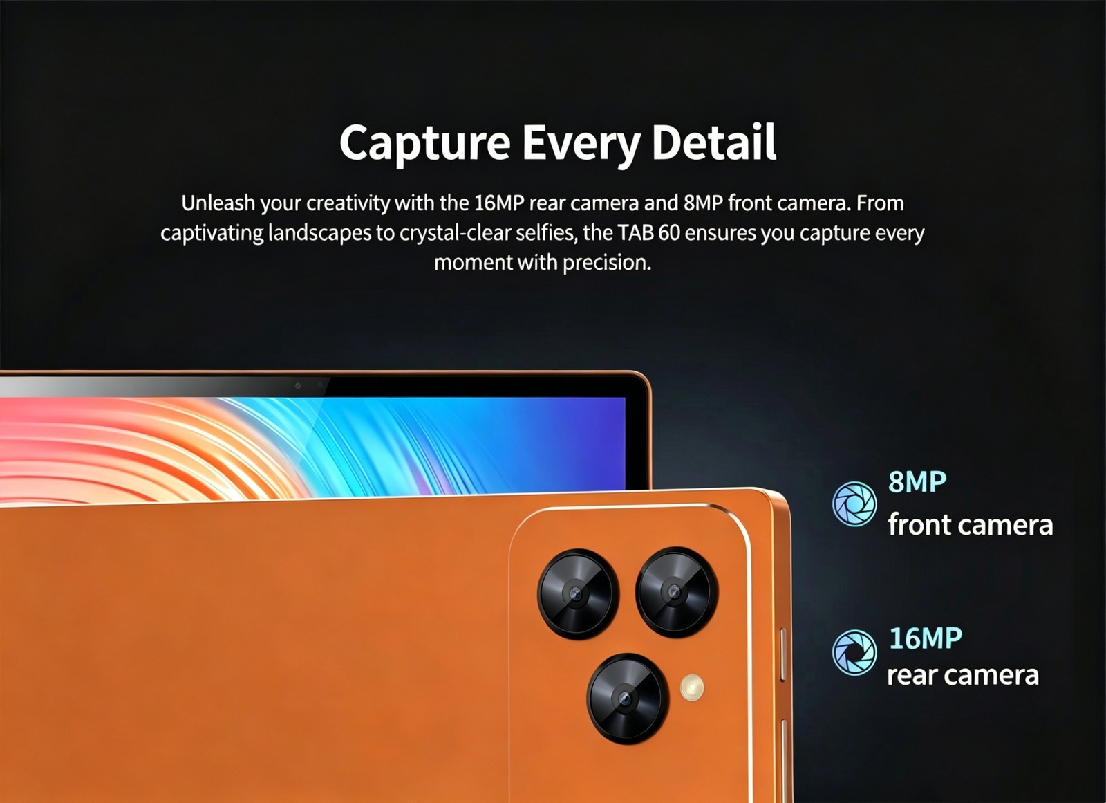 10.1 Inch Android Tablet 12GB 256GB 1920*1200 Display 8800mAh SIM Card Slot