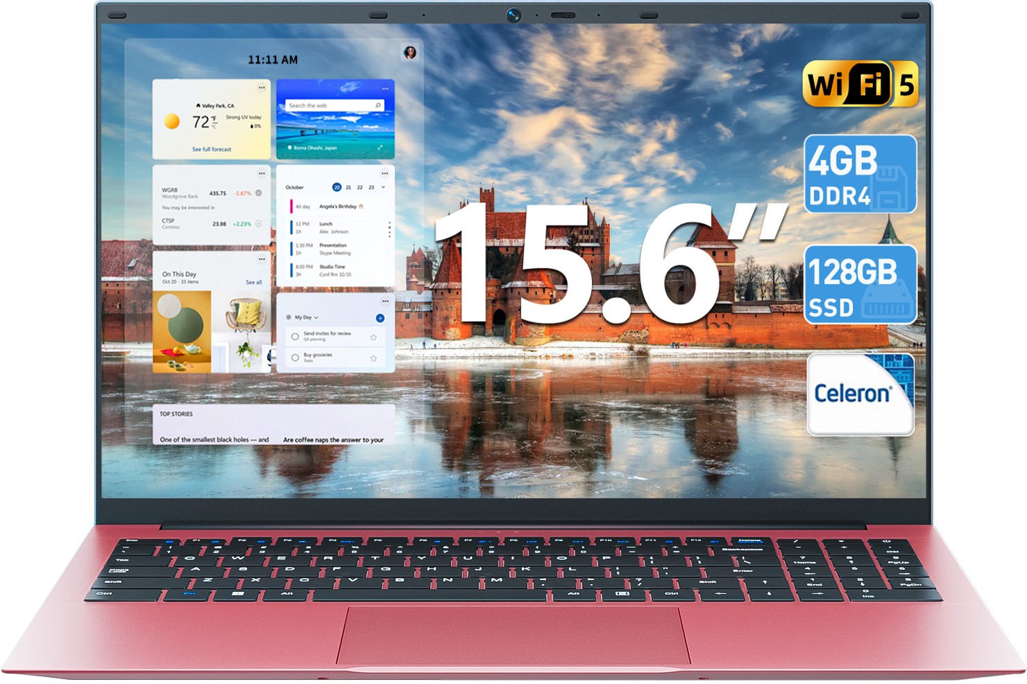 SGIN 15.6 Inch Laptops 128GB 1152GB 2048GB ROM Celeron N5095A Quad Core Window11