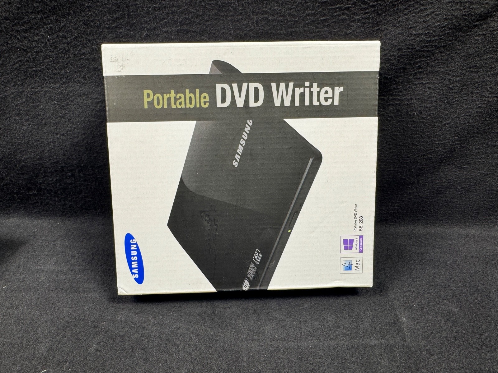 New Samsung USB Ultra Slim Portable External DVD Writer SE-208 – Sealed