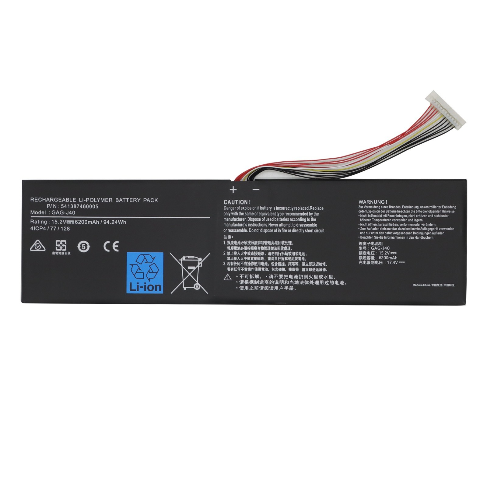 GAG-J40 Laptop Battery for Gigabyte Aero 14 V7 K7 15 15X XA 15W Y9 X9 Aorus 17