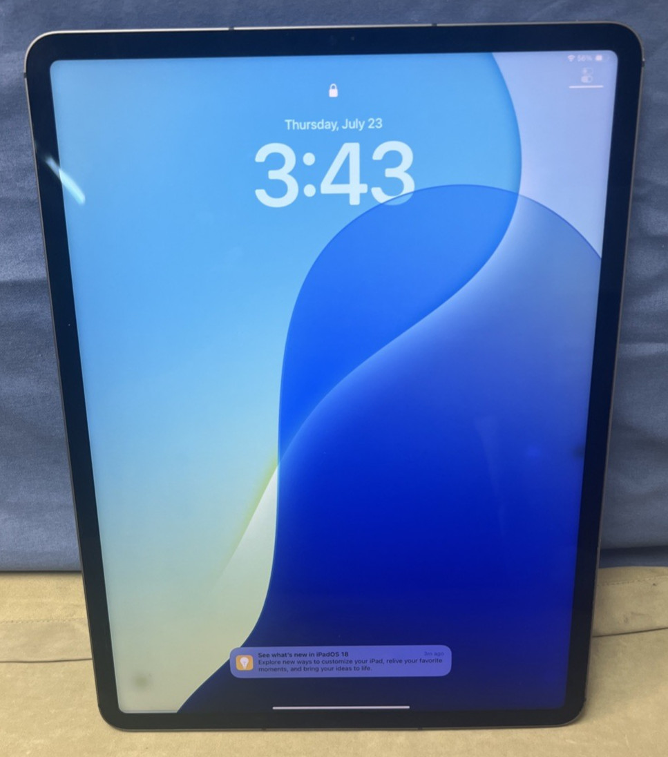 2021 Apple iPad Pro 5TH GEN 256GB WiFi/Cellular 12.9″ – (Space Gray) A2379 READ