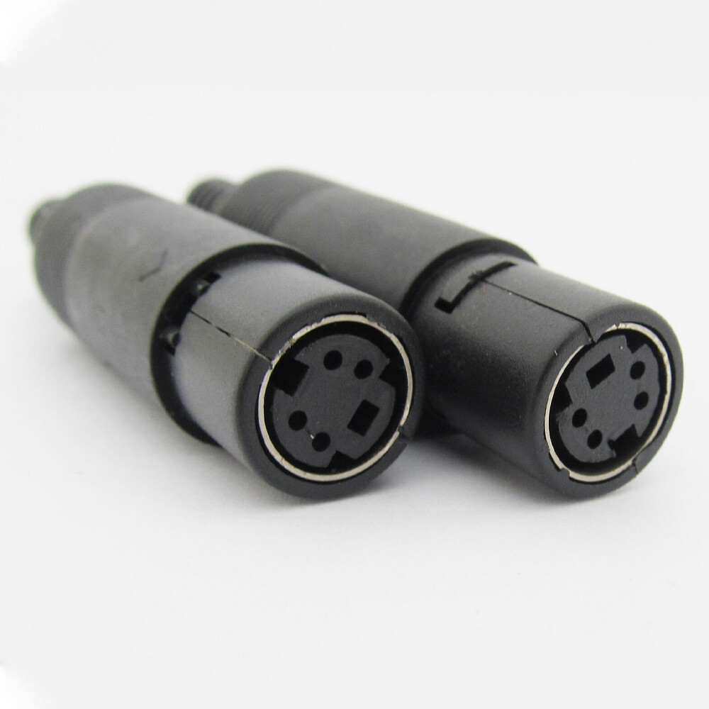5X Mini DIN Plug Jack Connector with Black ABS Plastic Handle 3pin to 8pin