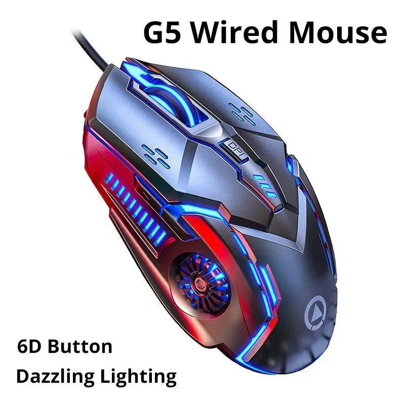 Wireless Gaming Mouse & RGB Backlight | Silent Rechargeable USB Optical PC