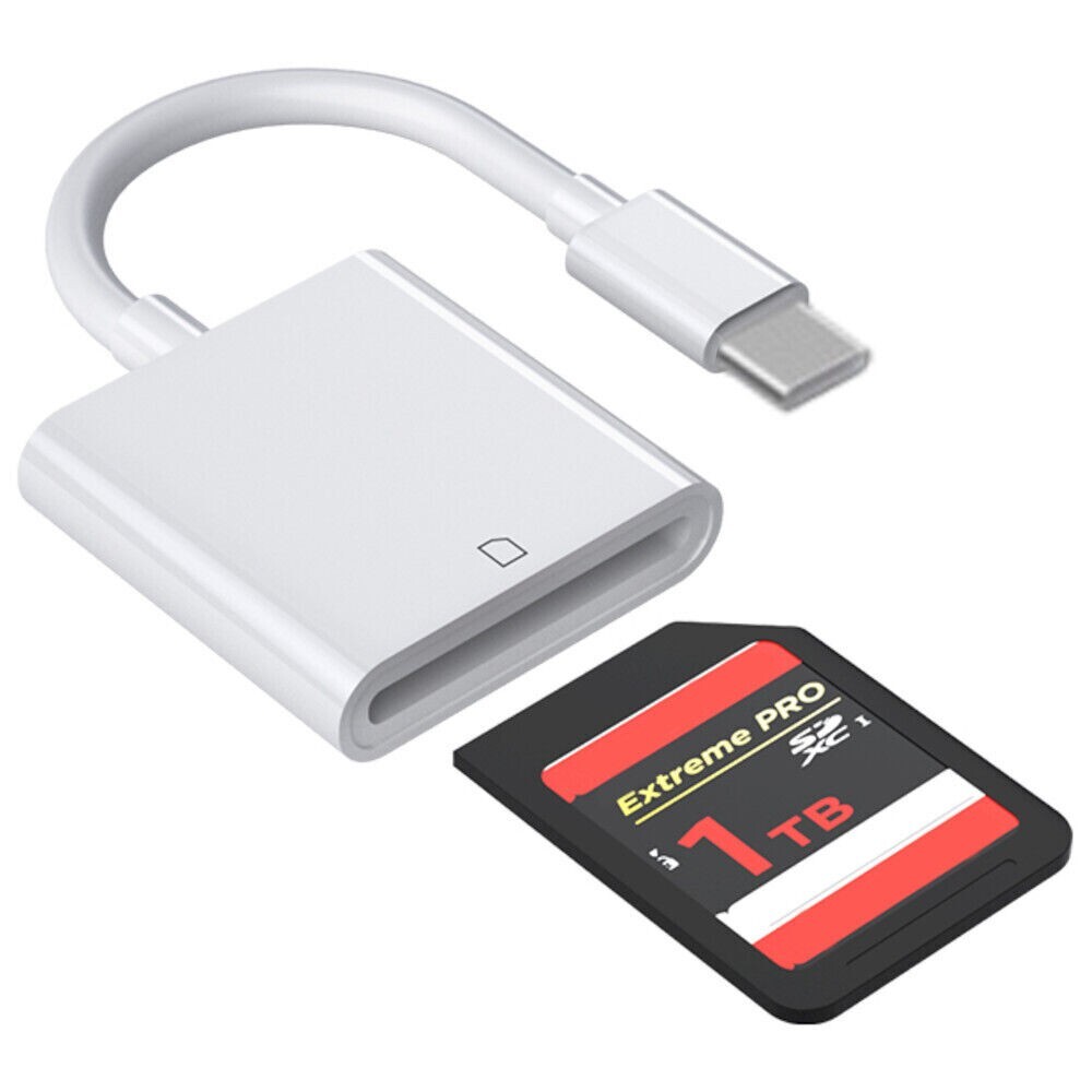 USB Type C to USB-C OTG Adapter SD Card Reader for Android MacBook Windows ipad
