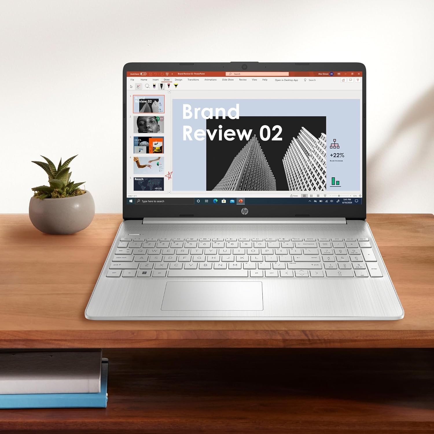 HP 15 inch Laptop, HD Display, AMD Ryzen 5 5500U, 8 GB RAM, 256 GB SSD Win 11