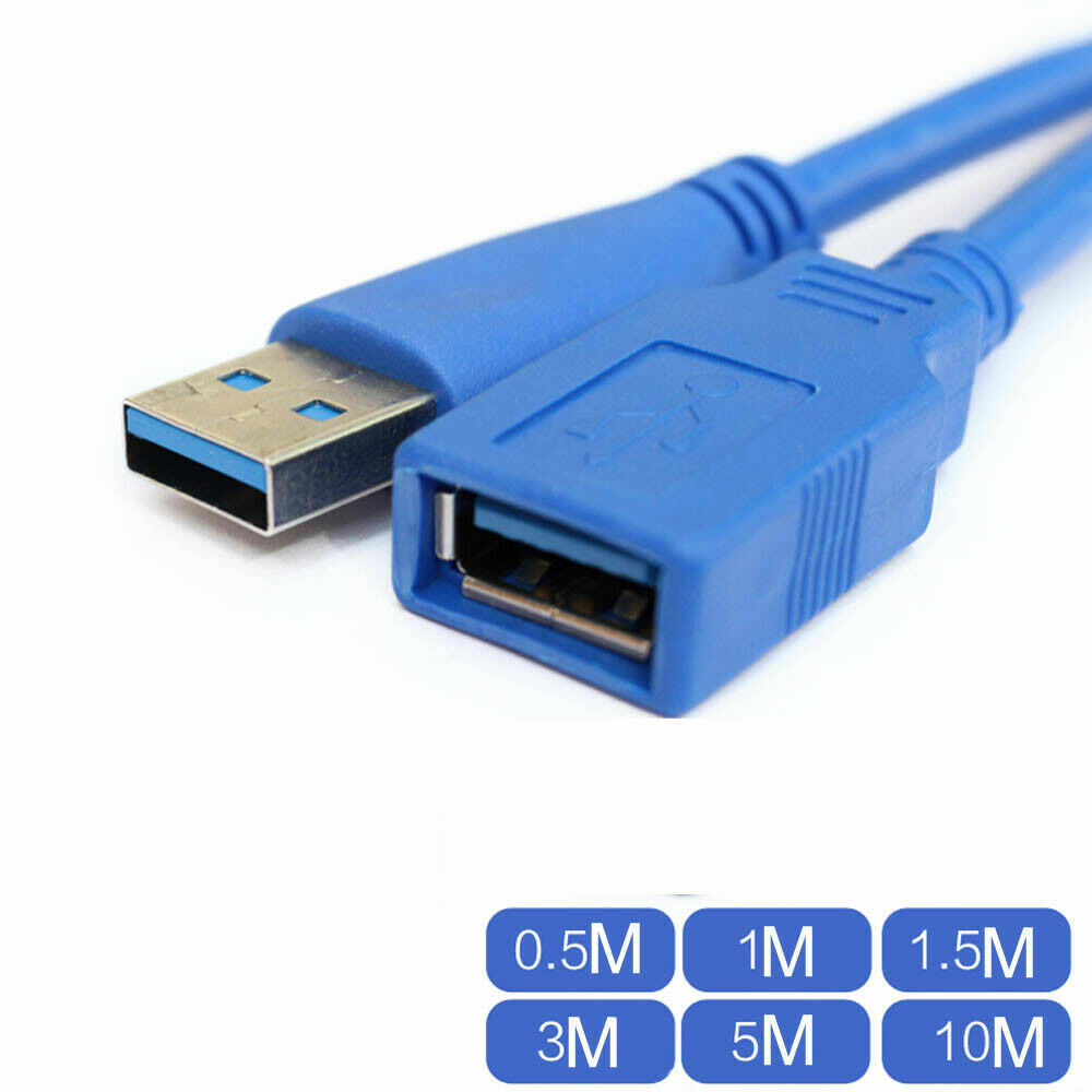 Premium 1.5FT 5FT 10FT 15FT USB 3.0 A Male to Female Extension Cable Cord LOT US