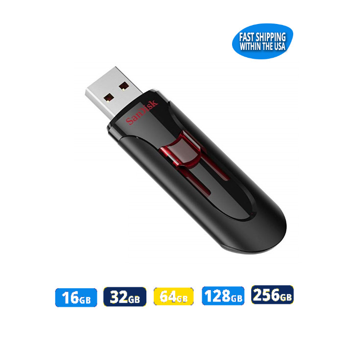 Sandisk Cruzer Glide 3.0 Flash Drive USB Memory Stick for Laptops Computers Lot