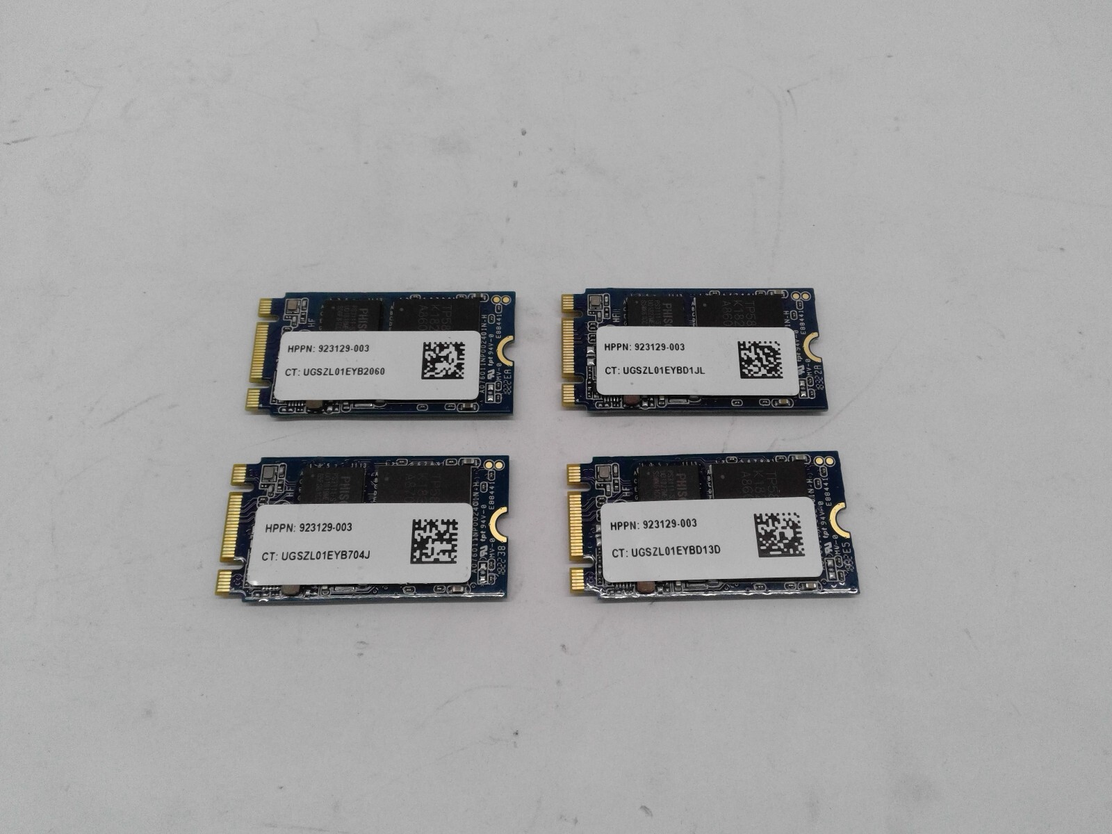 Lot of 4 Genuine HP PHISON 923129-003 PSSBN064GA27MC1 64GB M.2 SSD