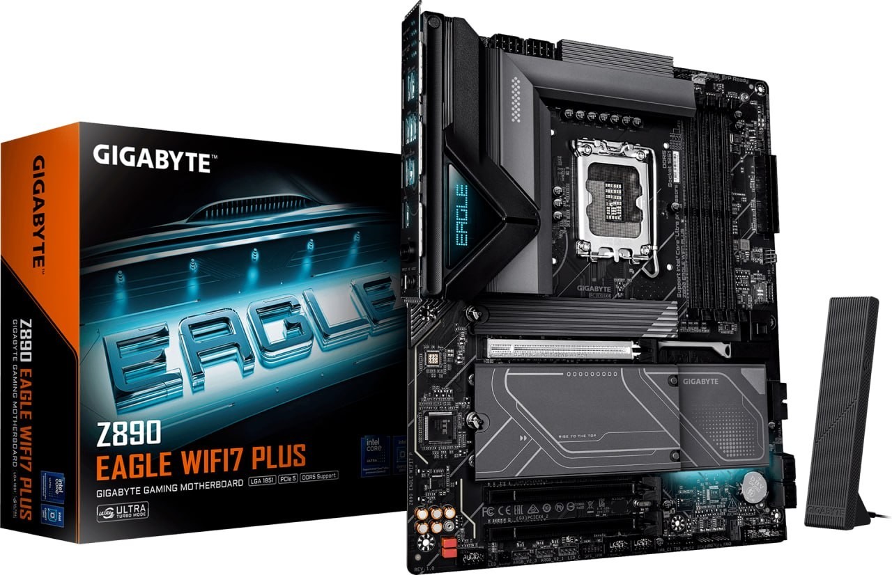 GIGABYTE Z890 EAGLE WIFI7 PLUS Intel LGA 1851 ATX Motherboard, Support Core