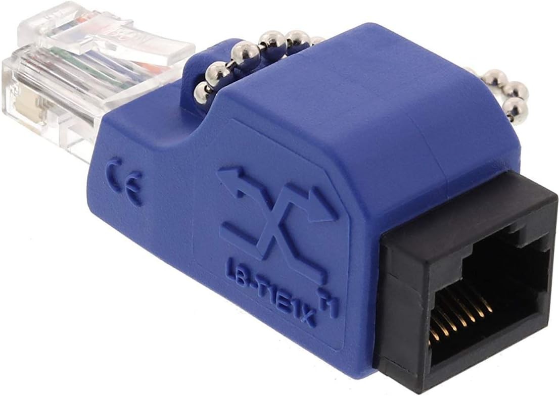 Networx T1 / E1 / PRI Crossover Adapter – RJ45 Male to Female – Converts Etherne