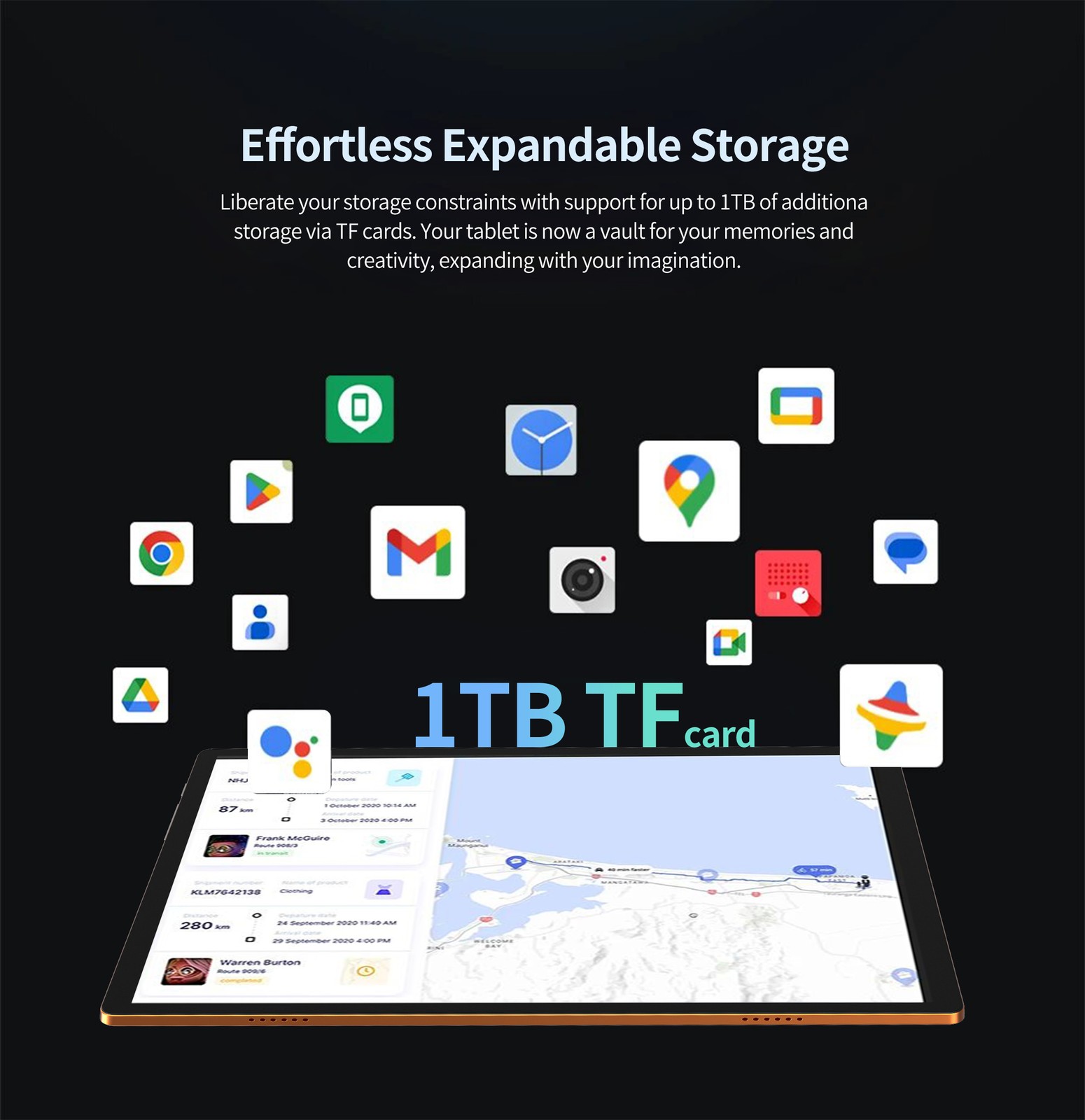 10.1 Inch Android Tablet 12GB 256GB 1920*1200 Display 8800mAh SIM Card Slot