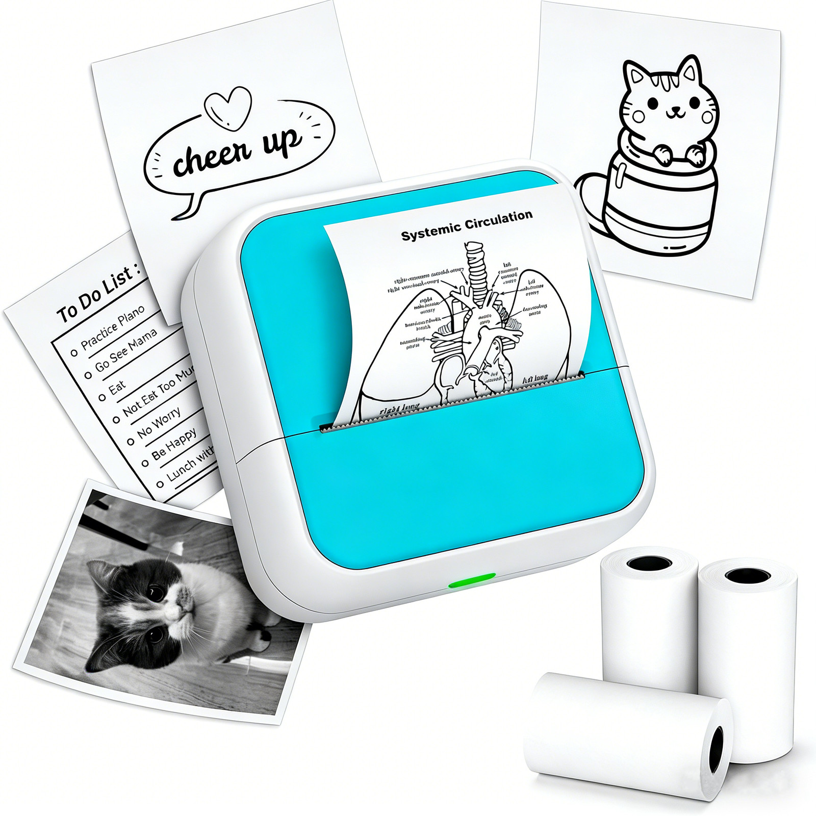 300 Dpi Sticker Printer – Mini Bluetooth Printers,S1 Portable Thermal Printer