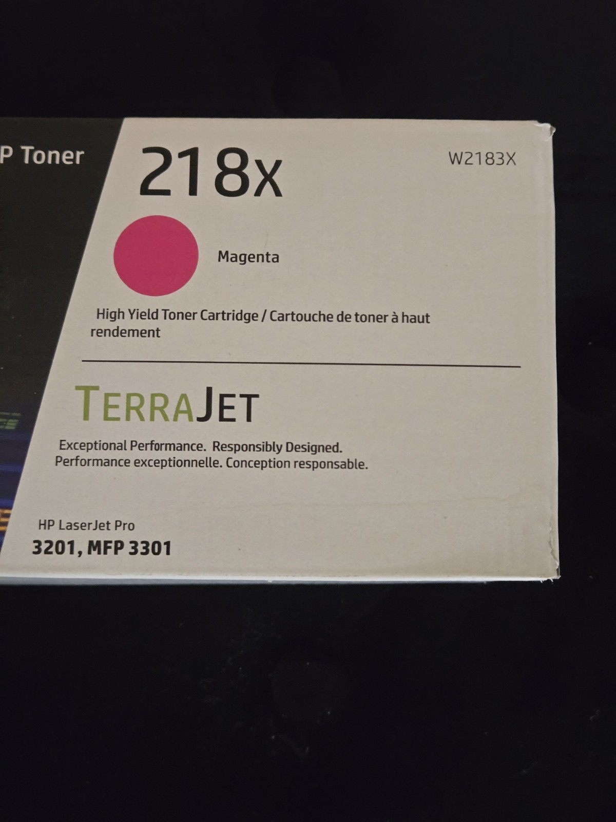 HP 218X W2183X Magenta Toner Cartridge High Yield LaserJet OEM New Sealed
