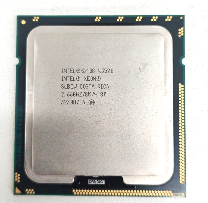 Intel Xeon 08 W3520 Processor 2.66GHz/8M/4.80 SLBEW COSTA RICA 3230B716 Tested.
