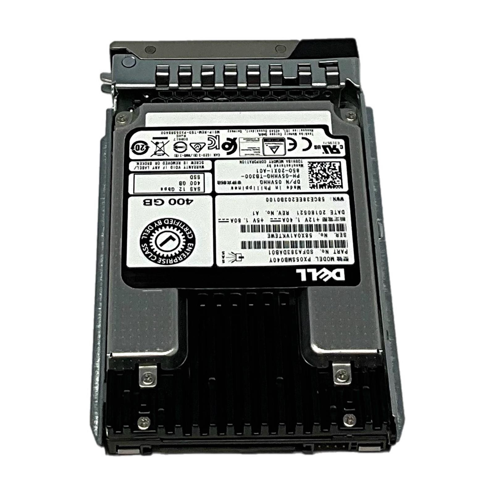 Dell 5VHHG 2.5″ 400GB SAS SSD 6Gbps Server Drive w/ Caddy for Dell Server