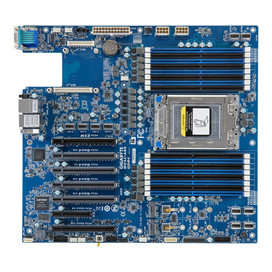 Gigabyte MZ32-AR0-00 (Rev 3.0) Motherboard Support AMD EPYC 7002/7003 With Box