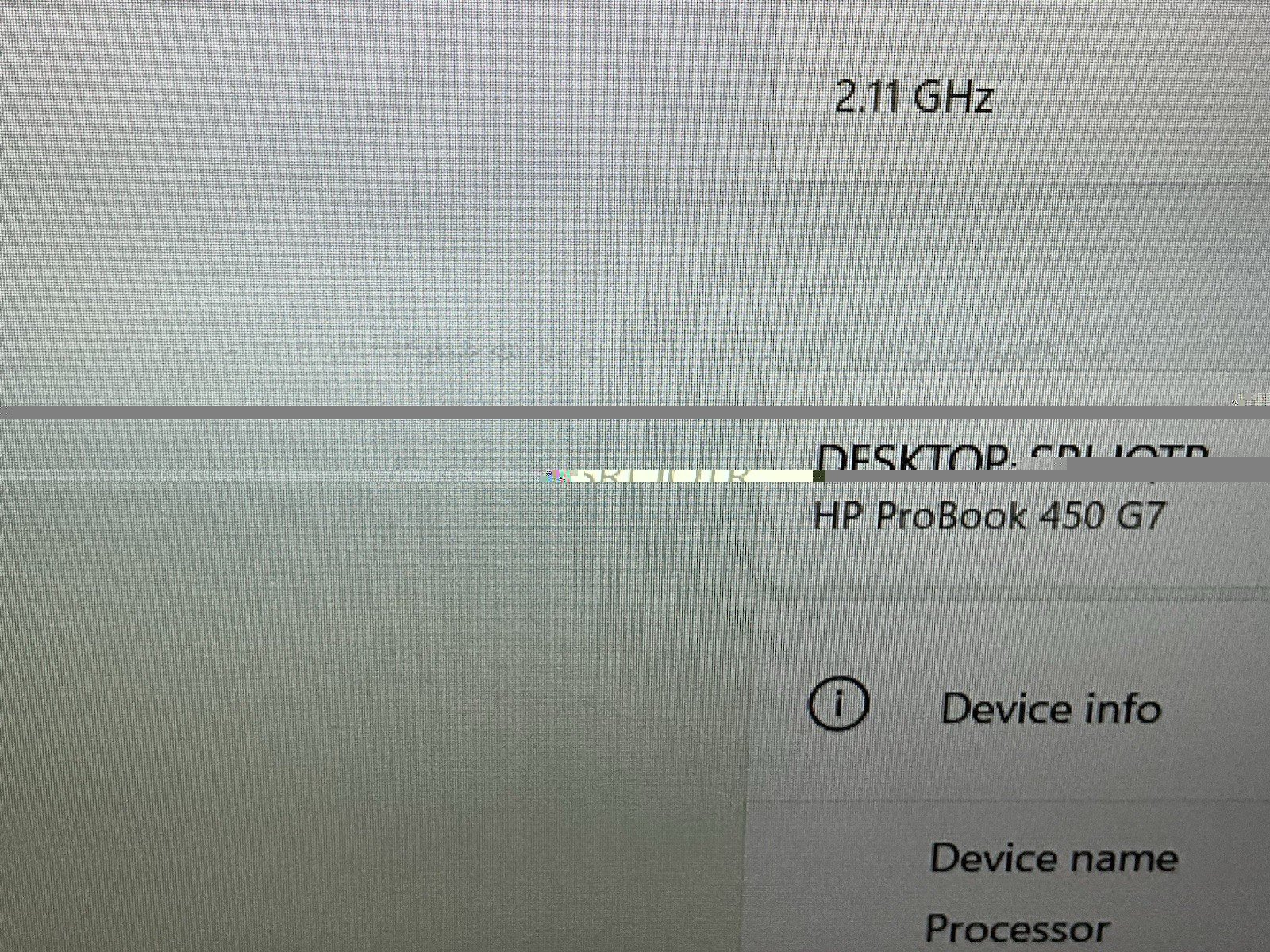 HP ProBook 450 G7 i5-10210U 1.60GHZ 16GB DDR4 256GB SSD Win11P
