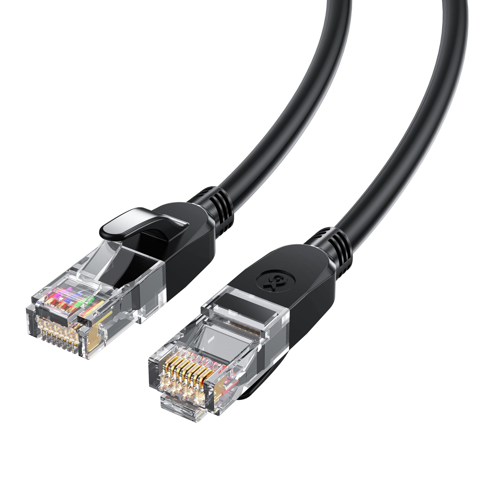Cat6 Ethernet Cable 3.3FT 26AWG UTP Network RJ45 250MHz HighSpeed LAN Black