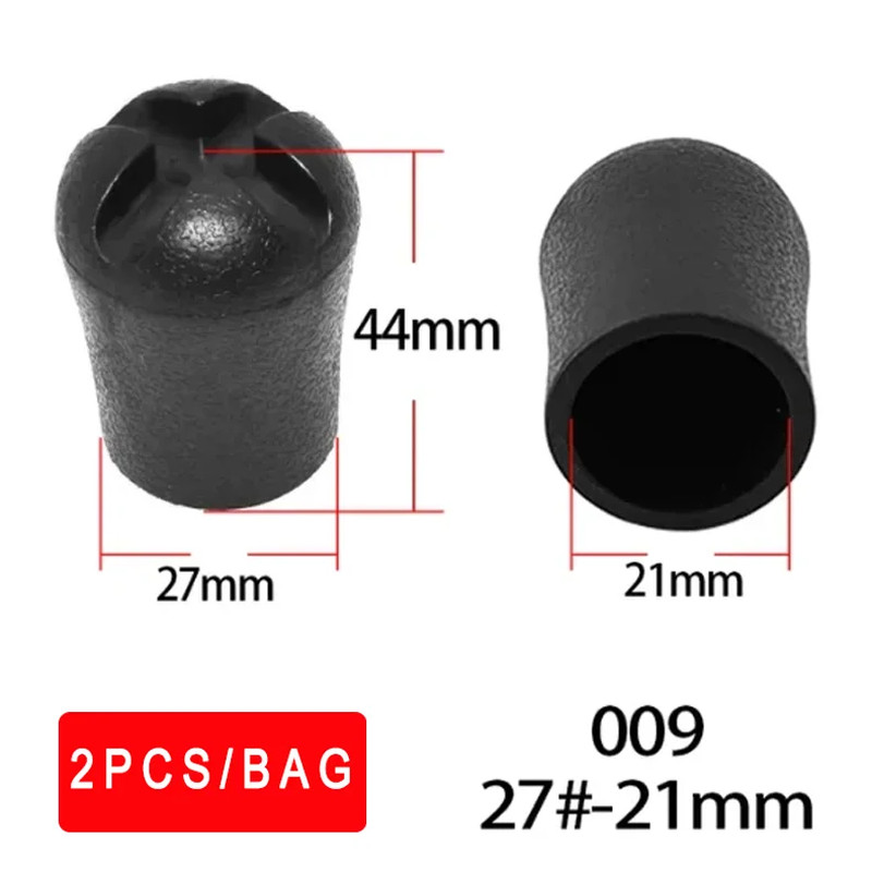 2PCS 27# 13.2-22MM PVC Butt End Gimbal Cap Covers Cap Rod Building for DIY Prote