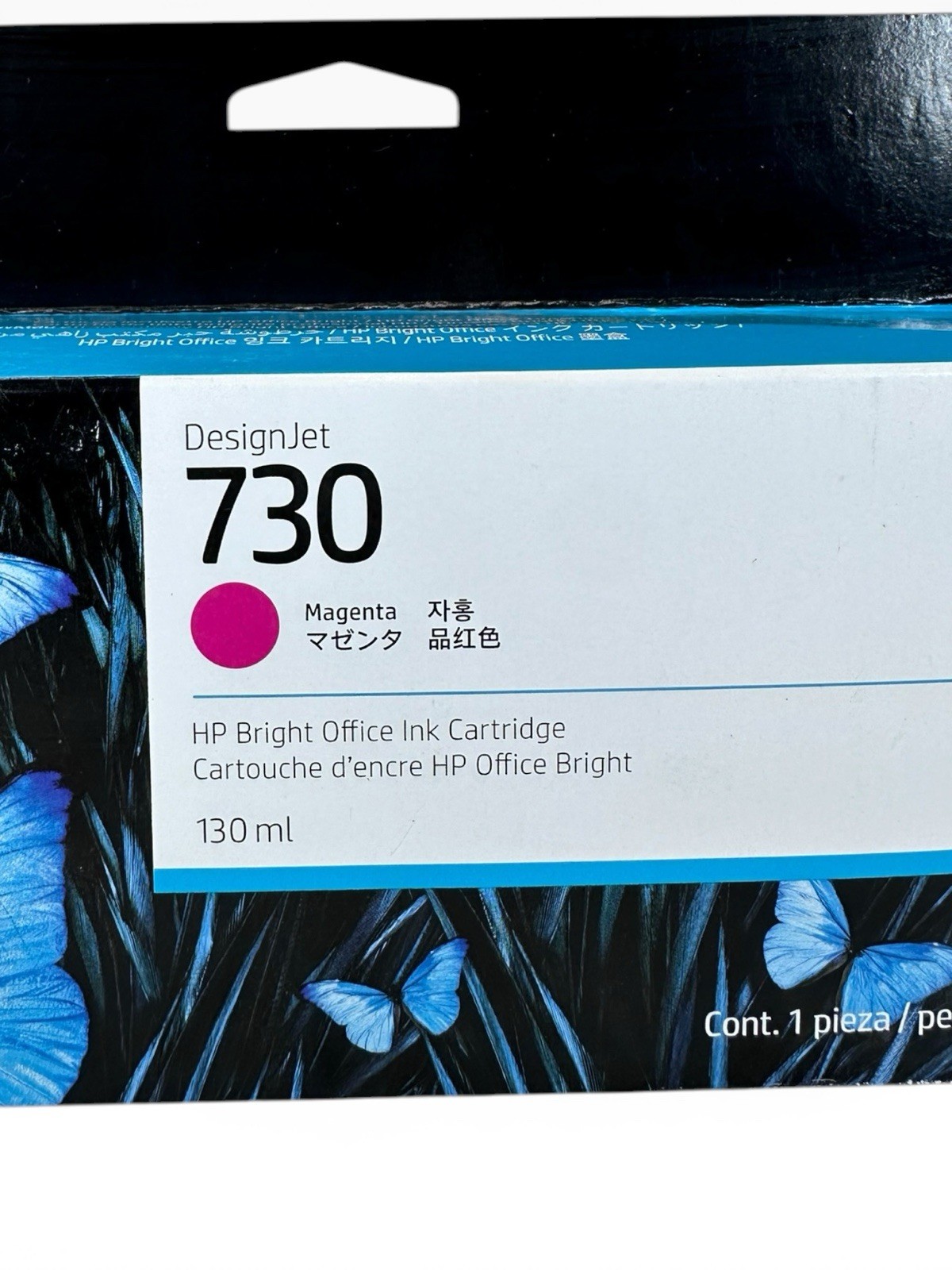 11/2027 Genuine HP 730 Magenta 130ml Cartridge P2V62A DesignJet T1600T1700 T2600