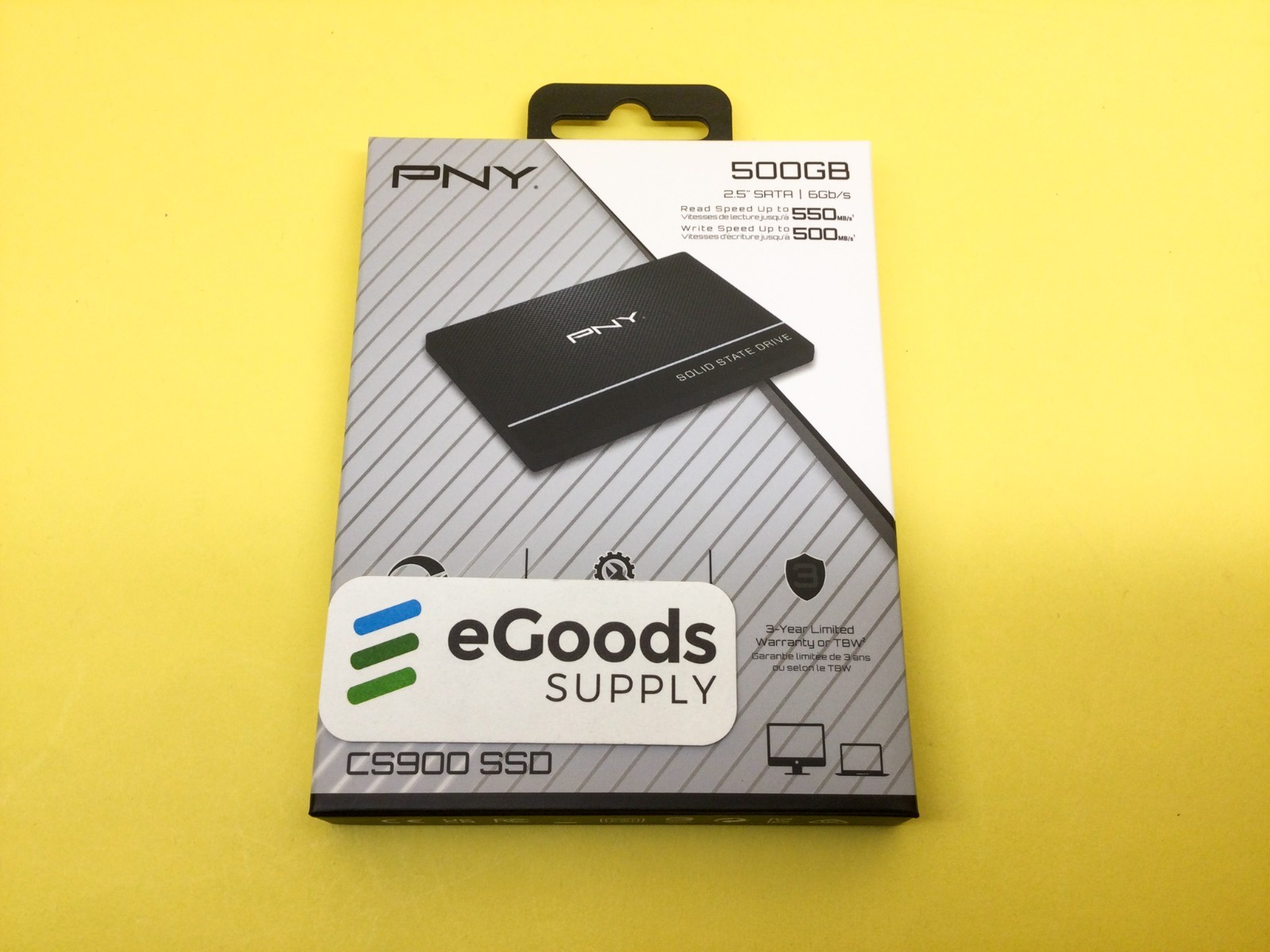 PNY CS900 500GB 3D NAND 2.5″ SATA III Internal SSD SSD7CS900-500-RB New