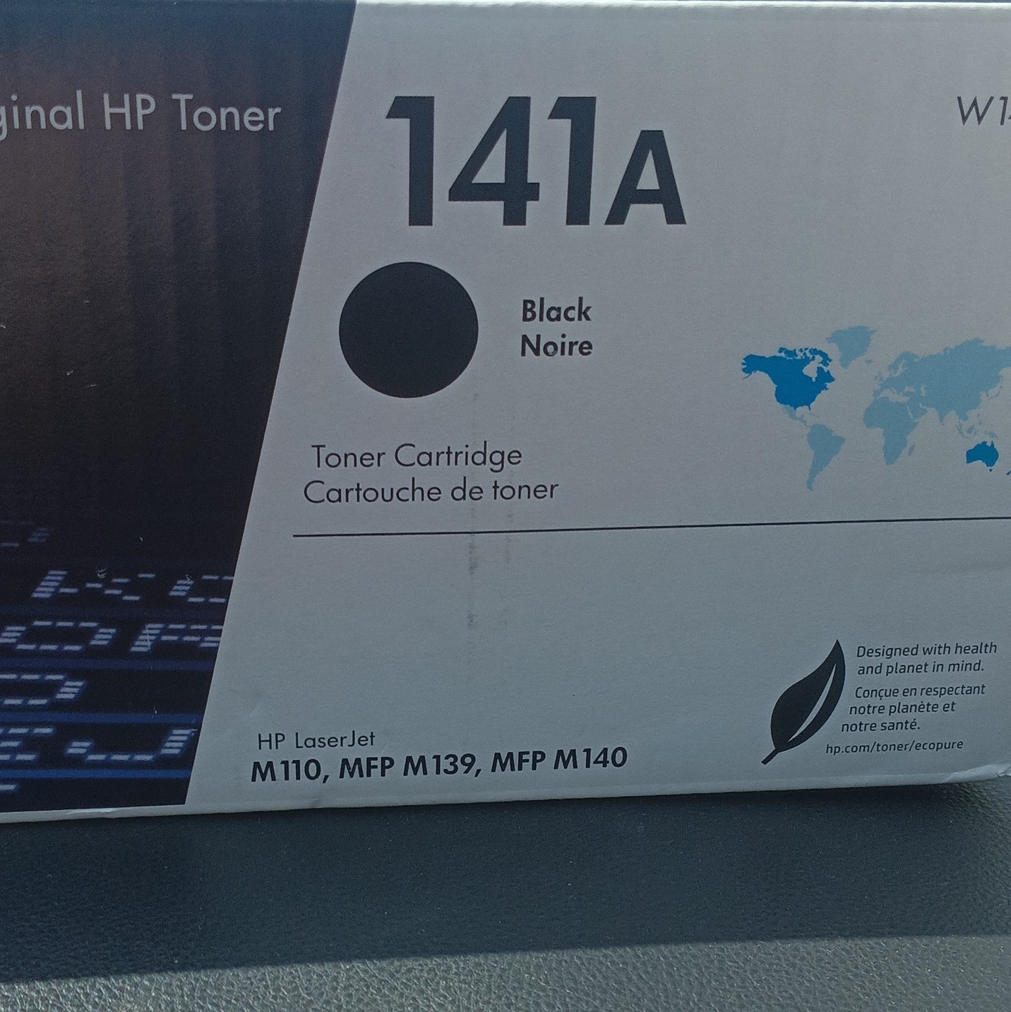 HP 141A OEM Black Toner W1410A Genuine New Open Box Sealed Cartridge