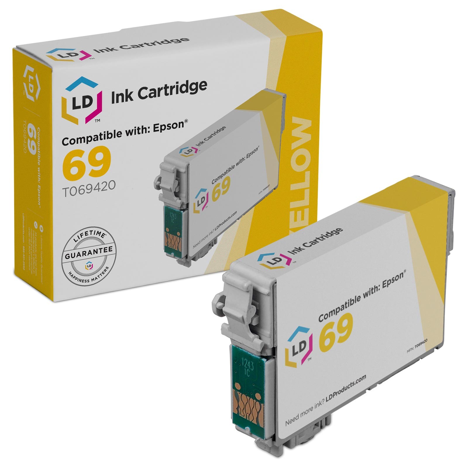 LD Products Epson T069 Yellow Ink Cartridge Kit