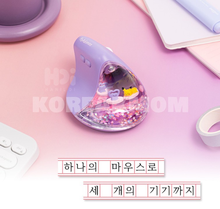 Pokemon Ditto Metamon Vertical Wireless Mouse Bluetooth 2.4G Korea Exclusive