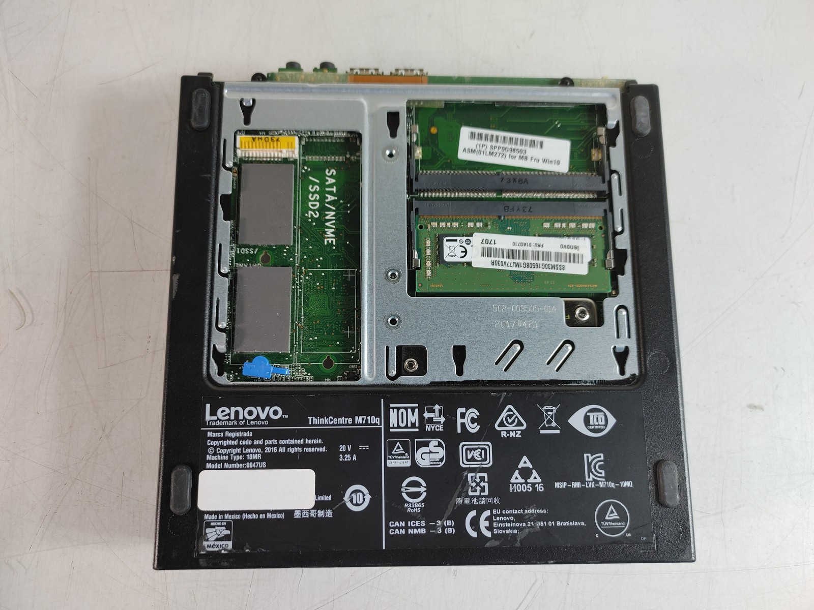 Lenovo ThinkCentre M710q Tiny Core i5-6500T 2.50 GHz 8 GB DDR4 No HDD
