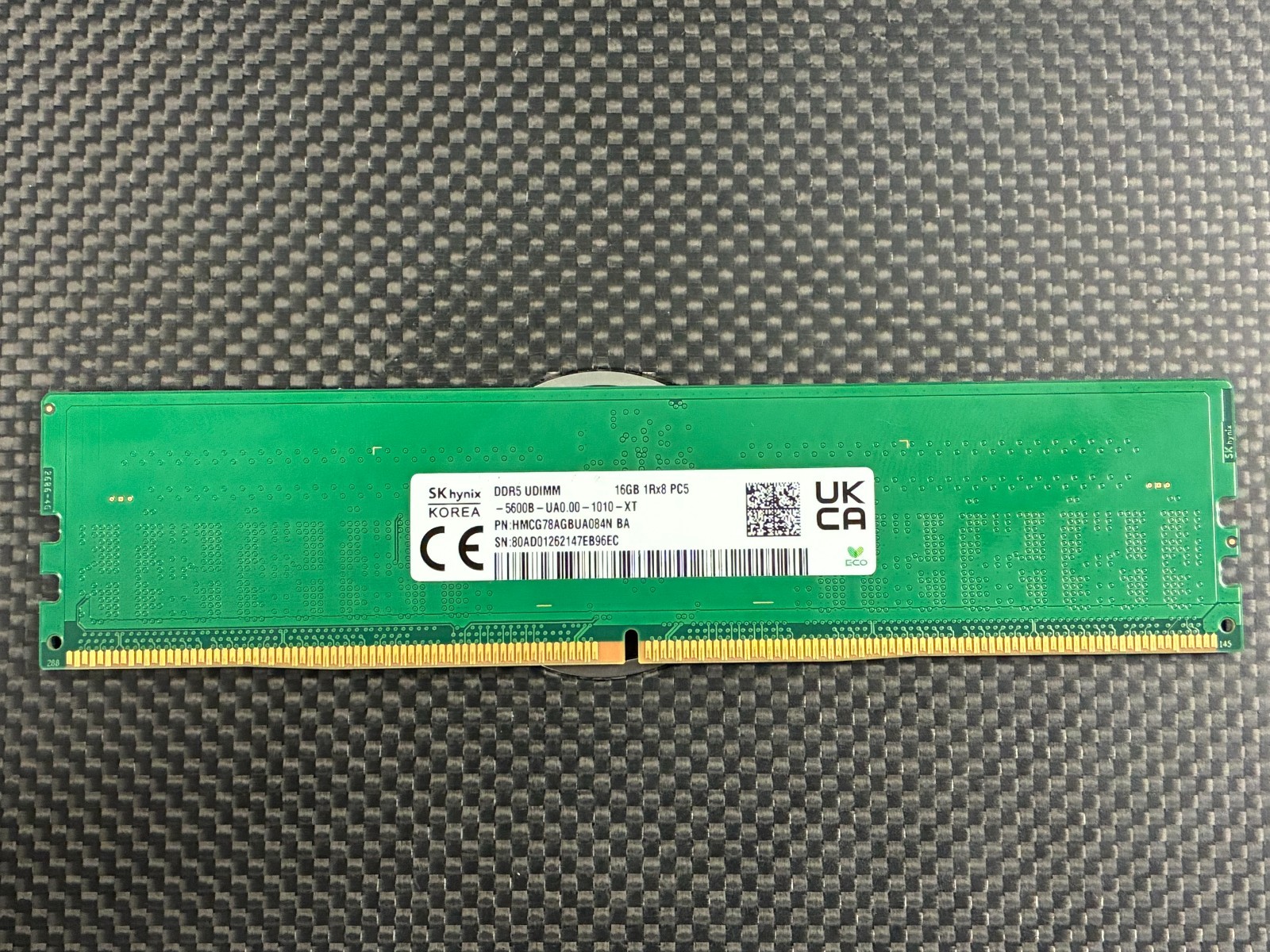 SK Hynix 16GB DDR5-5600 PC5-44800 1Rx8 HMCG78AGBUA084N-BA Desktop RAM